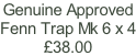 Genuine Approved Fenn Trap Mk 6 x 4 £38.00