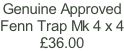 Genuine Approved Fenn Trap Mk 4 x 4 £36.00